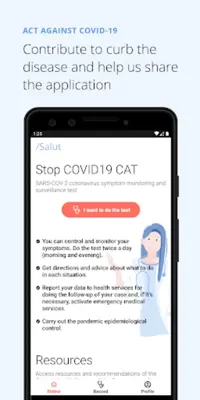 COVID19 CAT android App screenshot 2